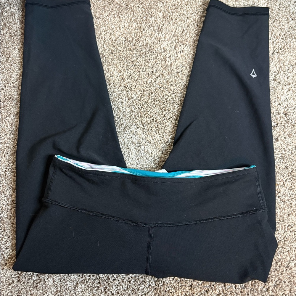 Ivivva by Lululemon Black Reversible Leggings